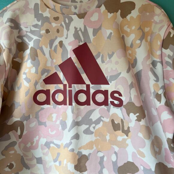 Adidas Womens Graphic Sweatshirt Pastel Camo Size Large Camouflage pullover - Picture 9 of 11